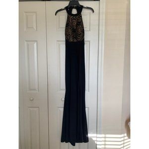 Black & Gold Prom Dress